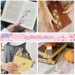 GLASSWINDS 24 Pcs Acrylic Bookmark Blanks Custom with 24 Pcs Cute Waterproof UV DTF Transfer Sticker, 24Pcs Tassels, Bookmark Making Kit Clear DIY Bookmarks, Back to School Gifts for Teacher Student