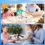 30 Pcs Painted Mug Kit for Kids Bulk 8 oz Plastic Mugs with Handle Color Your Own Cups Reusable Water Milk Tea Mugs DIY Coffee Mug for Birthday Mothers Fathers Day Graduation Easter Christmas Gift