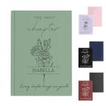 IZI POD Personalized Birth Flower Journal, Personalized College Graduate Gift: The Next Chapter Journal, A5 Hardcover Lined Notebook for Writing, University Gift, Class of 2026 Keepsake
