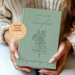 IZI POD Personalized Birth Flower Journal, Personalized College Graduate Gift: The Next Chapter Journal, A5 Hardcover Lined Notebook for Writing, University Gift, Class of 2026 Keepsake