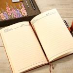 Pawfect House Gifts Personalized Birth Month Flower Notebook Set, Graduation Gifts For Besties, Sisters, BFF, Be Proud Of Who You Are, Leather Journal Birthday Gifts For Women, Teacher, Coworker