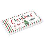 JULEASEL Fun Christmas Coupon Book for Family- Unique Family Xmas Activities Coupons, 20 Xmas Themed Coupons +10 Fillable Blank Cards, Fill In Your Merry Christmas Coupon Ideas
