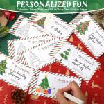 JULEASEL Fun Christmas Coupon Book for Family- Unique Family Xmas Activities Coupons, 20 Xmas Themed Coupons +10 Fillable Blank Cards, Fill In Your Merry Christmas Coupon Ideas