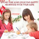 JULEASEL Fun Christmas Coupon Book for Family- Unique Family Xmas Activities Coupons, 20 Xmas Themed Coupons +10 Fillable Blank Cards, Fill In Your Merry Christmas Coupon Ideas