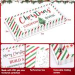 JULEASEL Fun Christmas Coupon Book for Family- Unique Family Xmas Activities Coupons, 20 Xmas Themed Coupons +10 Fillable Blank Cards, Fill In Your Merry Christmas Coupon Ideas