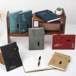 Custom Leather Notebook with Personalized Pens Set
