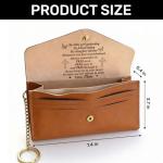 To My Daughter Pray On It Pray Over It Pray Through It Personalized Leather Envelope Wallet Christian Gift For Daughter Religious Graduation Birthday Present Inspirational Prayer Wallet