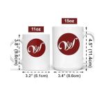 Wrappiness Dad Son Coffee Mug - I Smile Because You Are My Son, Personalized Cute Family Cup Gift, Sentimental Quote, Ideal Gift on Holidays & Special Days, Christmas, Birthday