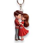 Chloeme Romantic Love Couple - Personalized Acrylic Keychain - Sentimental Gift for him, for her