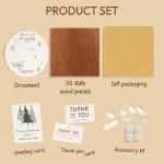 Personalized Family Long Distance 2-Layer Wooden Ornament, Long Distance Relationship Gifts, Valentines Gifts for Grandkids Teens, Valentines Day Gifts for Kids Classroom