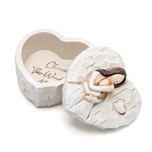 Hand-Painted Keepsake Box for Mom's Special Moments