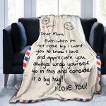 Custom Soft Throw Blanket for Mom's Special Days