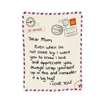 Custom Soft Throw Blanket for Mom's Special Days