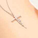 Cross Necklace Gift for Mom's Birthday or Mother's Day