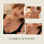 Personalized Gold Heart Initial Necklace for Her