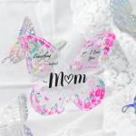 Engraved Butterfly Acrylic Plaque for Mom