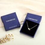 Personalized Gold Heart Initial Necklace for Her