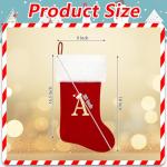 Personalized Red Velvet Christmas Stocking with Cuff