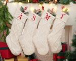 Custom Monogrammed Christmas Stocking for Family