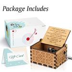 Engraved Hand Crank Music Box for Mom