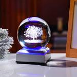 3D Engraved Tree of Life Crystal Ball Gift