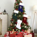 Personalized Red Velvet Christmas Stocking with Cuff