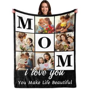 Personalized Photo Blanket for Mom's Special Occasions