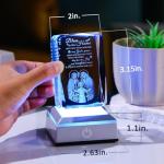 Bless This Home Engraved Crystal Cube Gift