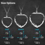 Personalized 3D Crystal Photo Necklace for Mom