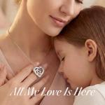 Personalized 3 Name Birthstone Necklace for Her