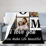 Personalized Photo Blanket for Mom's Special Occasions