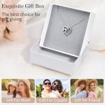 Personalized 3 Name Birthstone Necklace for Her