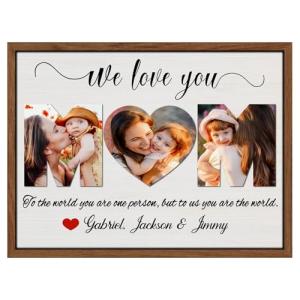 Personalized Mother's Day Canvas Photo Wall Art