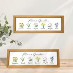 Personalized Mother’s Day Photo Frame with Flowers