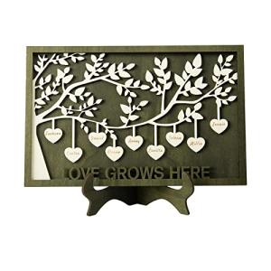 Personalized Wooden Family Tree Plaque for Mom