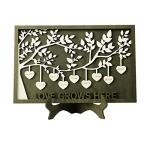 Personalized Wooden Family Tree Plaque for Mom