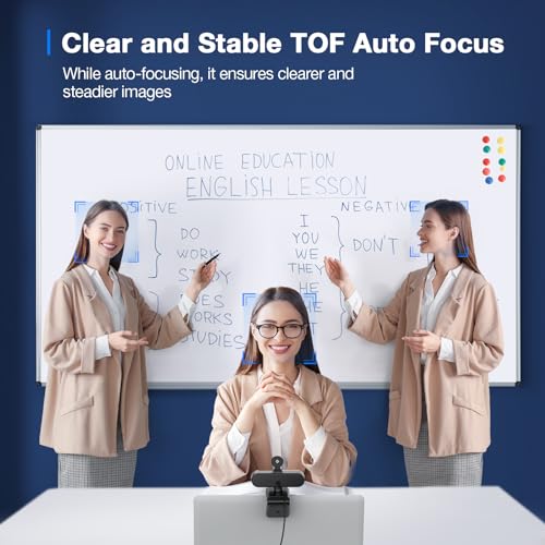 EMEET C960 4K Webcam with AI Noise Cancellation