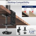 Vivo Adjustable Steel Dual Monitor Desk Stand