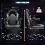 DUMOS Ergonomic Gaming Chair with Adjustable Armrests