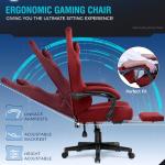 GTPLAYER High Back Gaming Chair with Footrest