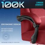 GTPLAYER High Back Gaming Chair with Footrest