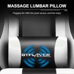 GTPLAYER Adjustable Gaming Chair with Footrest and Support