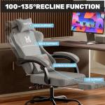 YAMOBO Ergonomic Gaming Chair with Footrest and Massage