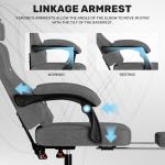 YAMOBO Ergonomic Gaming Chair with Footrest and Massage