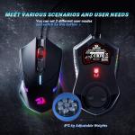 Redragon S101-3 PRO Gaming Keyboard and Mouse, RGB Backlit Programmable Keyboard Mouse with Software, Independent Macro Record Keys, Value Combo Set, New Update Version