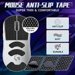 TALONGAMES Mouse Anti Slip Grip Tape Compatible with Logitech G PRO X2 SUPERSTRIKE, PRO X Superlight, Superlight 2, Gaming Mouse,Palm Sweat Absorption,Thin 0.5mm,Cut to Fit, Easy to Apply, Mouse Skin