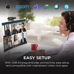 AVerMedia PW513 Live Streamer CAM Light, 4K Ultra HD USB Webcam with Rechargeable Mini RGB Light for Gaming and Live Streaming, Works with OBS, Streamlabs, Zoom, Teams and Skype