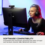 AVerMedia Live Streamer CAM 315, Webcam, 1080p/60fps Recording, Microphones, Fixed Focus, Wide Adjustable Field of View, Works with Skype, Zoom, Teams - Black