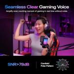 MAONO USB Gaming Microphone, Noise Cancellation Condenser Mic with Mute, Gain, Monitoring, Boom Arm Mic for Streaming, Podcast, Twitch, YouTube, Discord, PC, Computer, PS4, PS5, Mac, GamerWave DGM20S