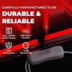 ON AIR Neon Signs, LED Studio Live Decorative Lights, Streaming Recording Sign, USB Connected, for Streamers Influencers Gamers Room Bar Club Home Party Decoration… (Red)